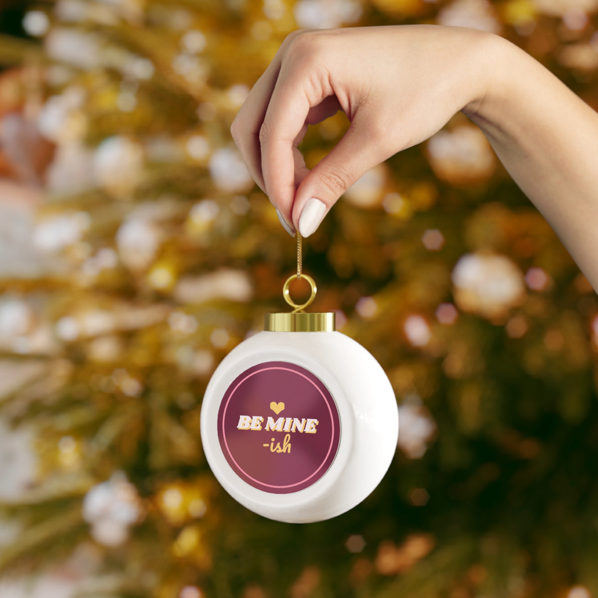 Be Mine-ish Glass Ball Ornament