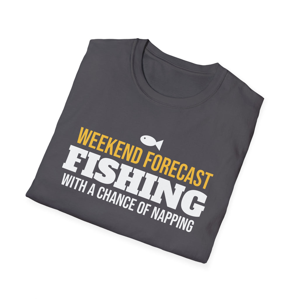 Weekend Forecast Fishing Chance Of Napping Funny Fisherman T-Shirt Gift – Gifted Porch