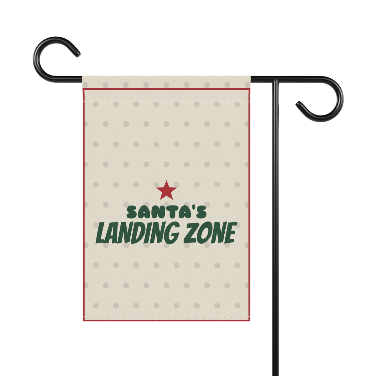 Santa's Landing Zone Garden Flag