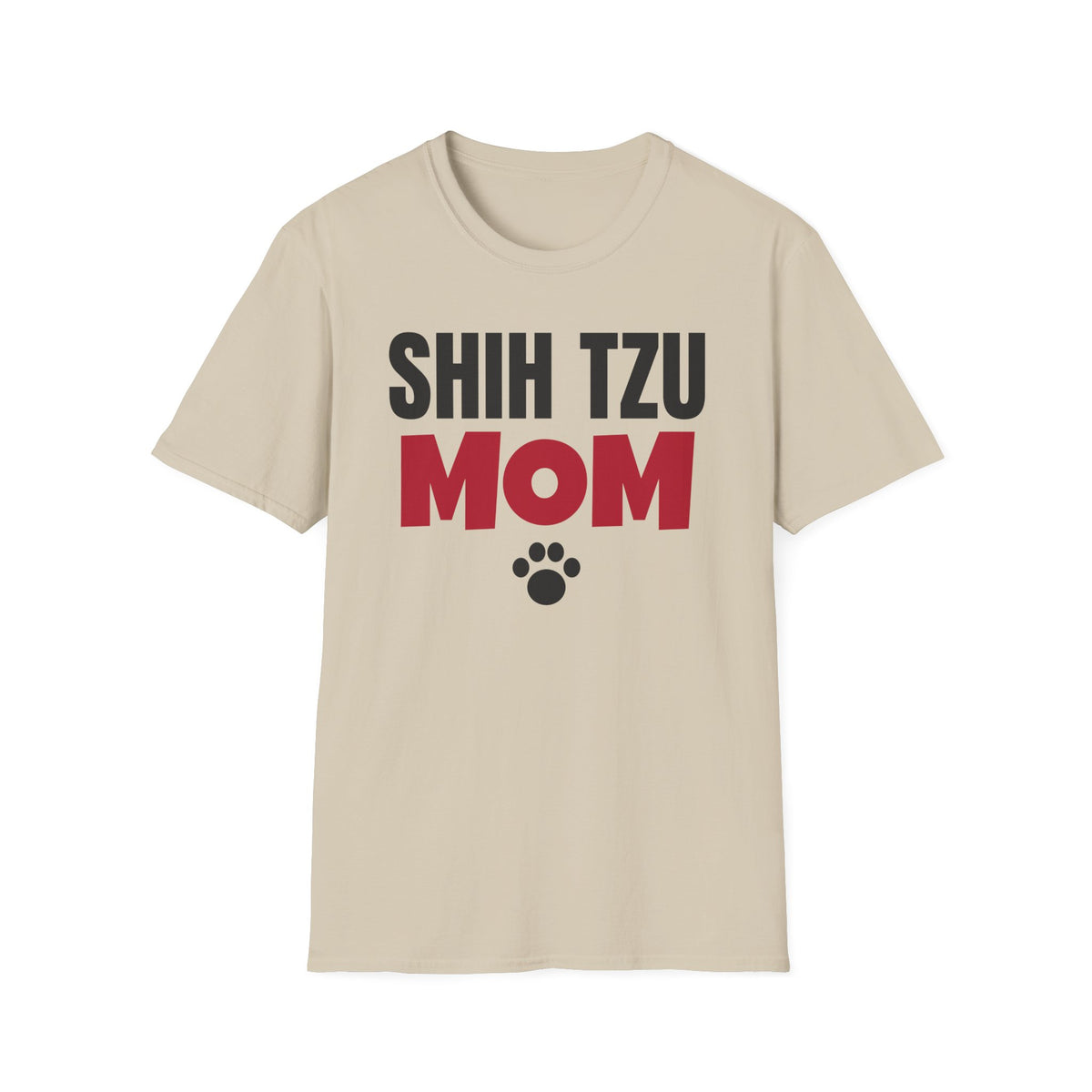 Shih Tzu Mom T-Shirt Small Dog Lover Paw Print Gift Tee For Her – Gifted Porch