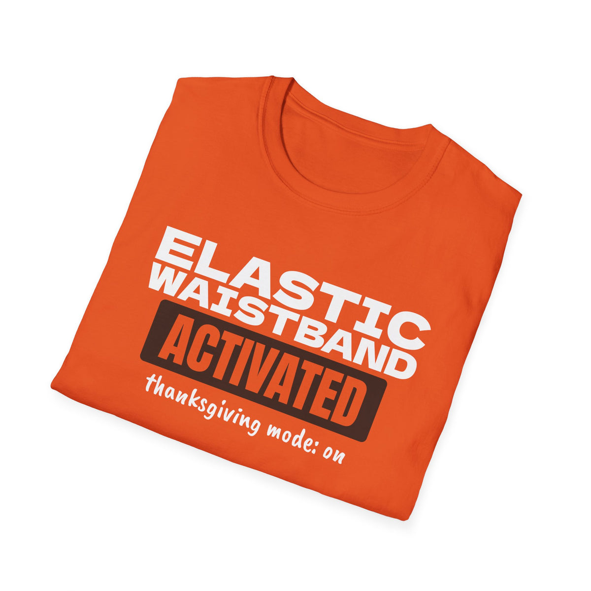 Elastic Waistband Activated Funny Thanksgiving T-Shirt – Gifted Porch, view 18