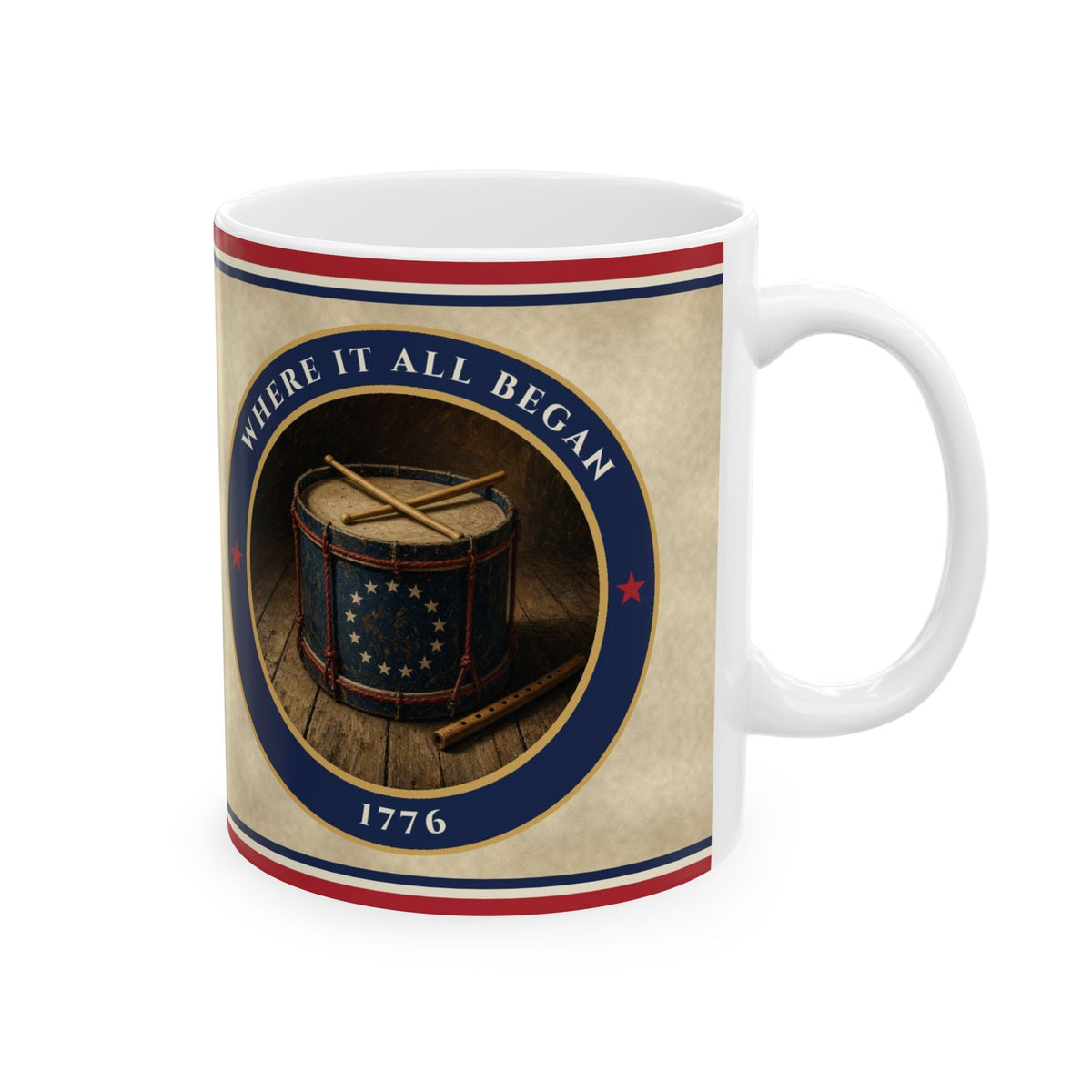 1776 Revolutionary Drum Mug