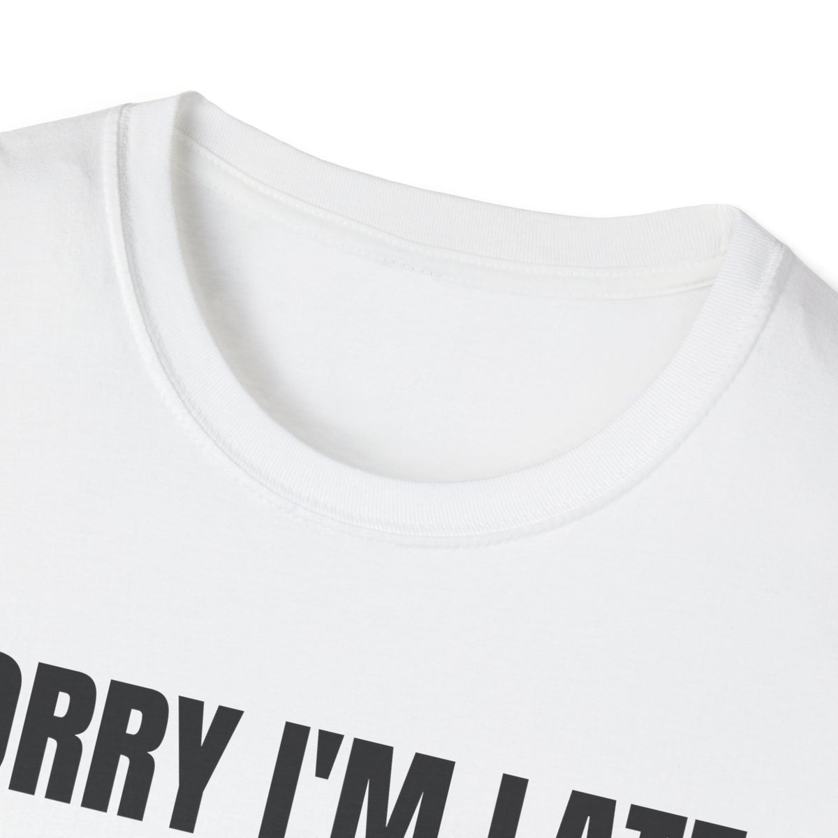 Sorry I'm Late My Cat Was Sitting On Me Cat Lover T-Shirt – Gifted Porch, view 4