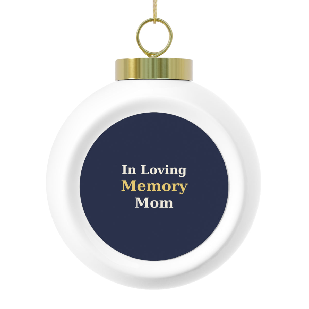 In Loving Memory Glass Ball Ornament