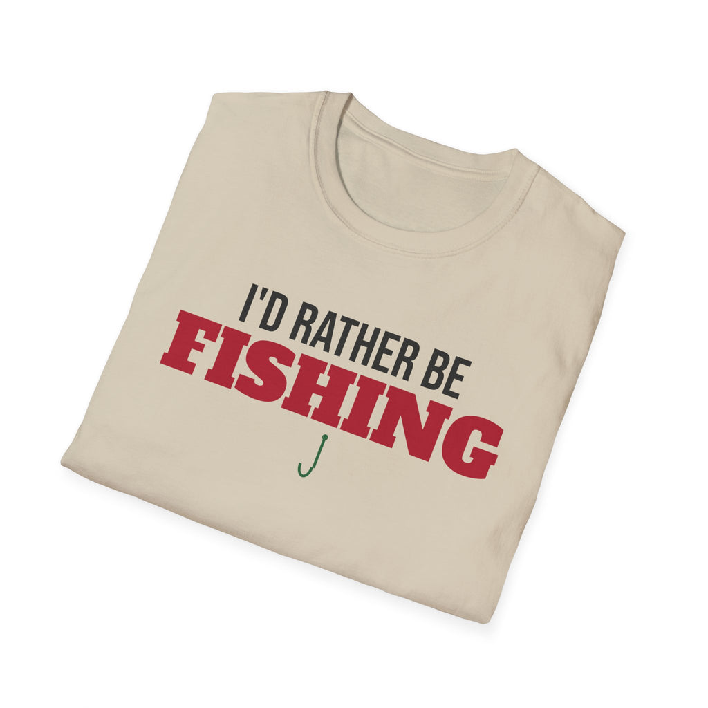 I'd Rather Be Fishing T-Shirt Fisherman Lake Life Gift Tee – Gifted Porch