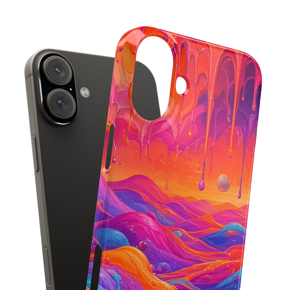Melting Sunset Abstract Phone Case