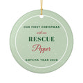 First Christmas With Our Rescue Dog Personalized Ornament – Gifted Porch, view 2