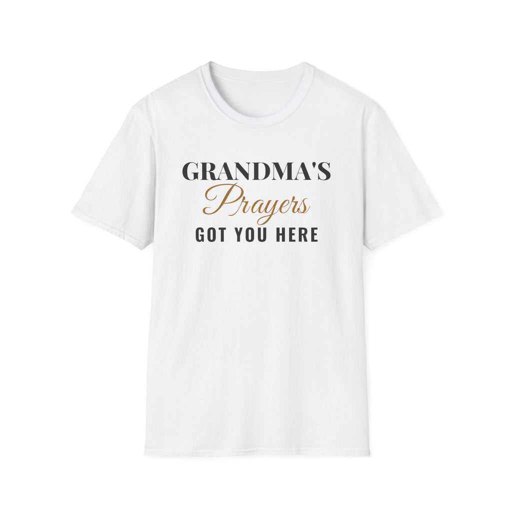 Grandma's Prayers Got You Here Christian Grandma T-Shirt – Gifted Porch, view 1