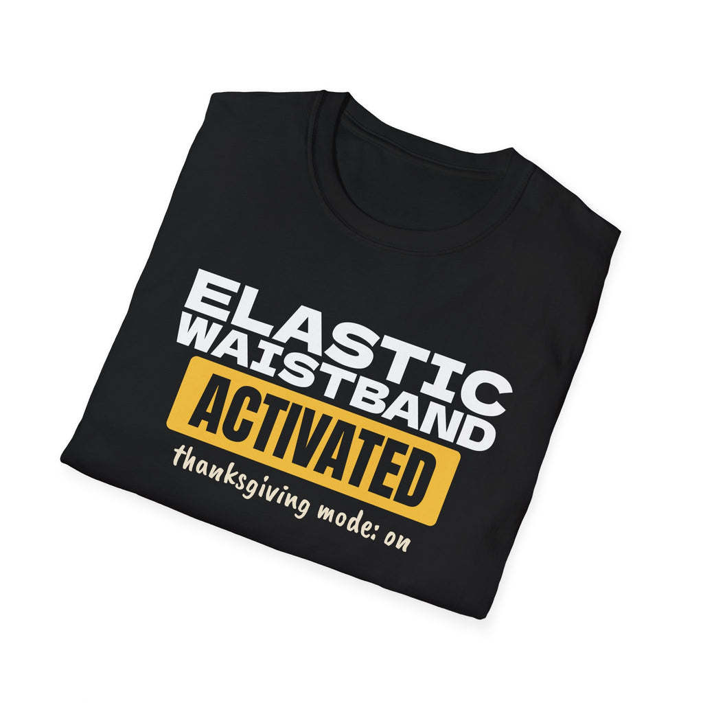 Elastic Waistband Activated Funny Thanksgiving T-Shirt – Gifted Porch, view 12