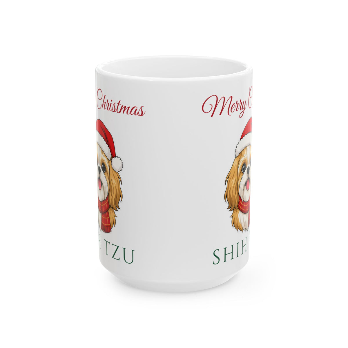 Shih Tzu Dog Christmas Mug