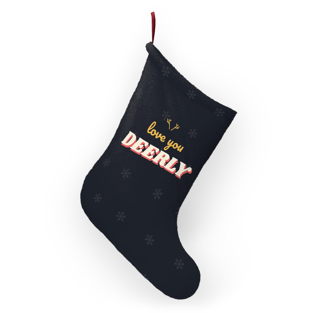 Love You Deerly Christmas Stocking