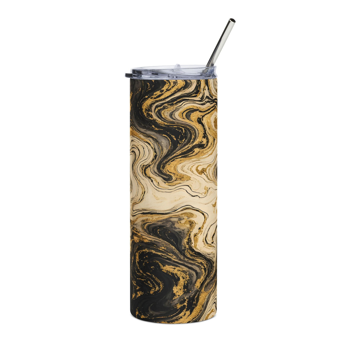 Black & Gold Ink 20oz Tumbler