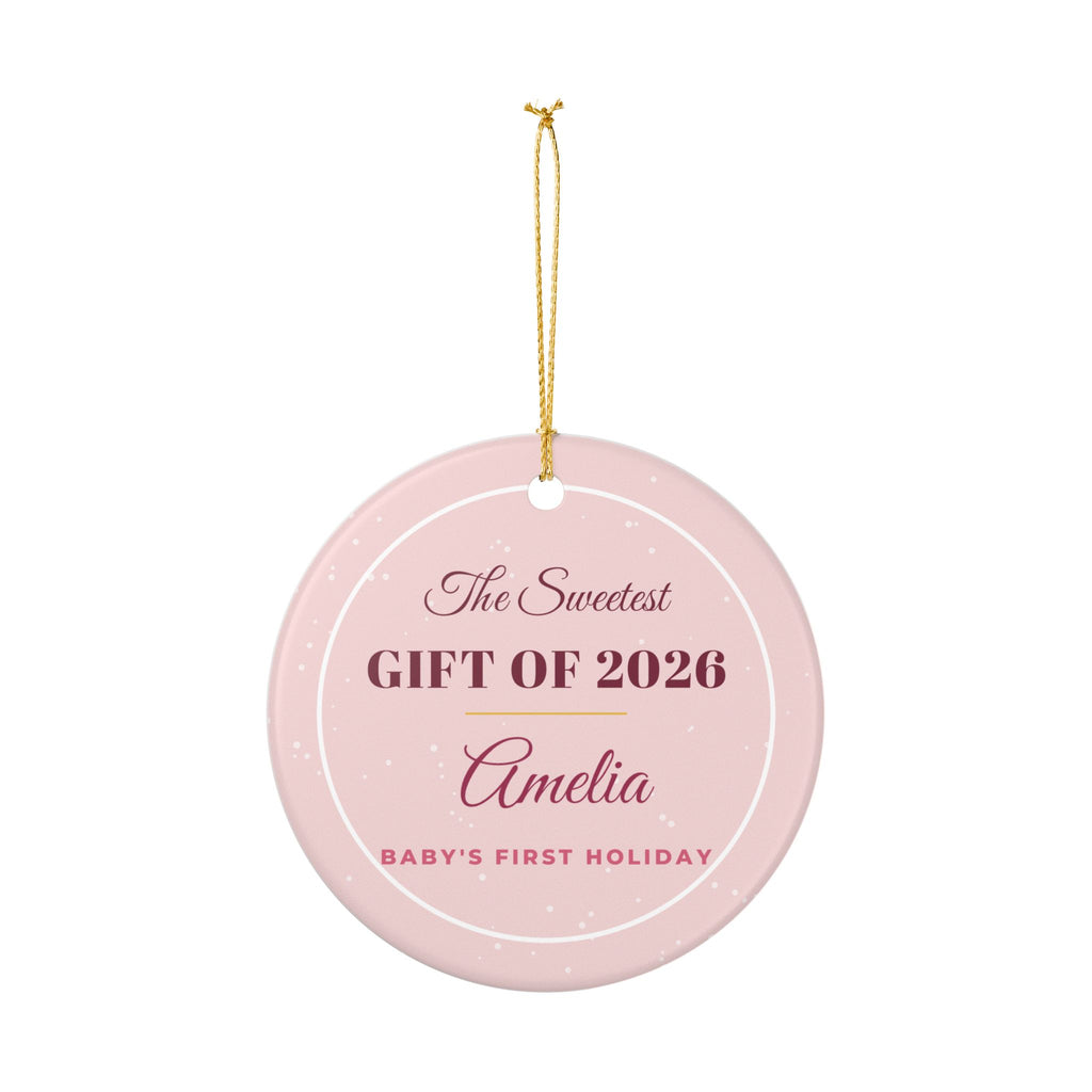 The Sweetest Gift Of 2026 Personalized Baby Name Ornament – Gifted Porch, view 4