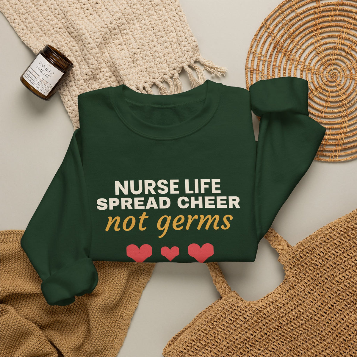 Spread Cheer Not Germs Christmas Sweatshirt
