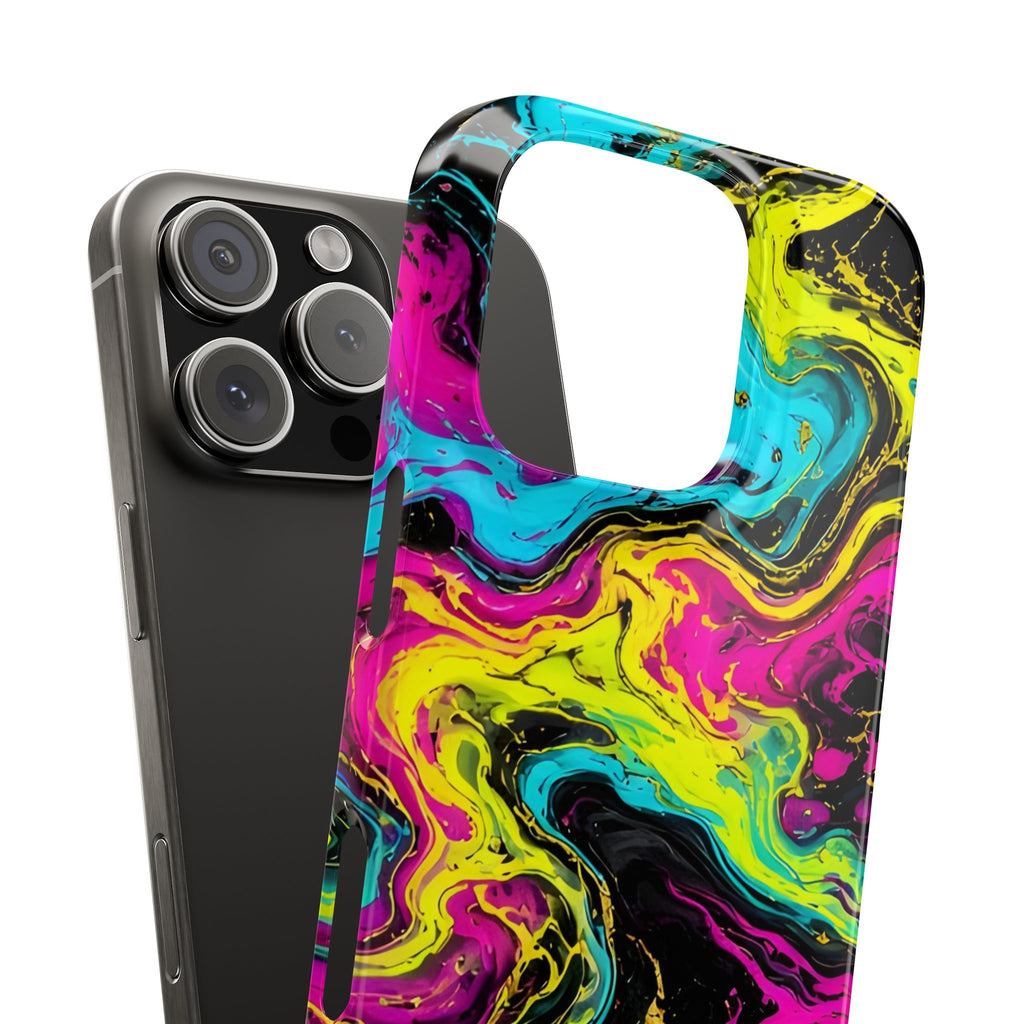 Neon Marble Abstract Phone Case