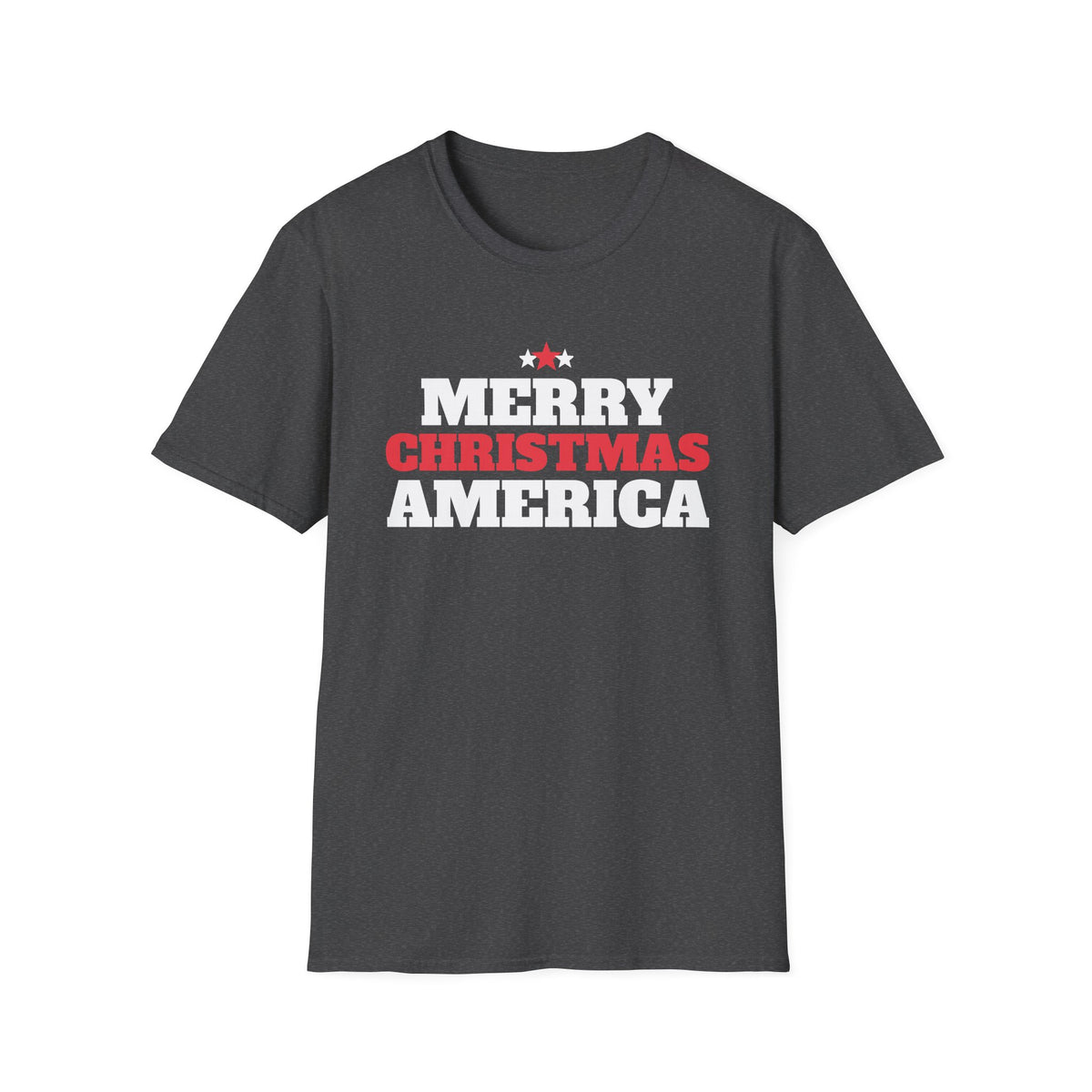 Merry Christmas America Patriotic Christmas T-Shirt USA Holiday Gift Tee – Gifted Porch