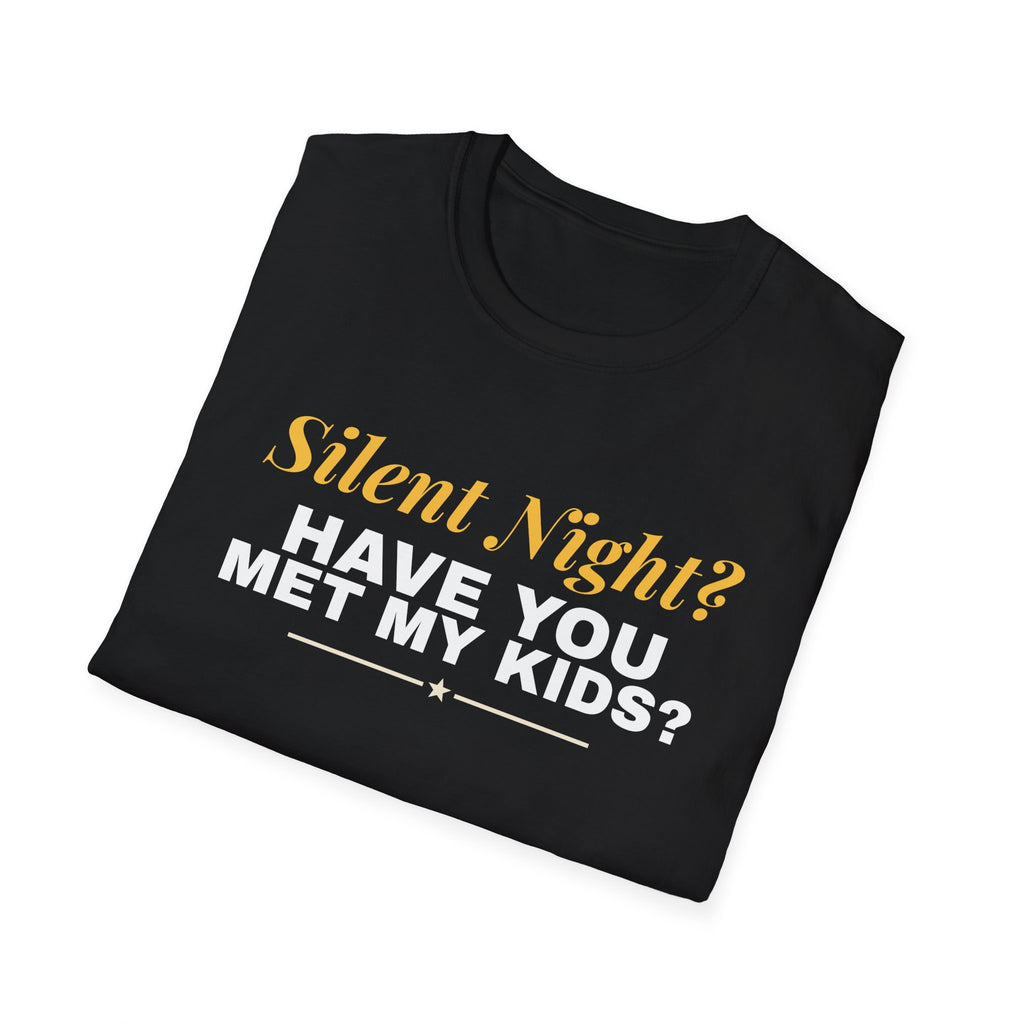 Silent Night Have You Met My Kids Mom Christmas T-Shirt – Gifted Porch, view 10