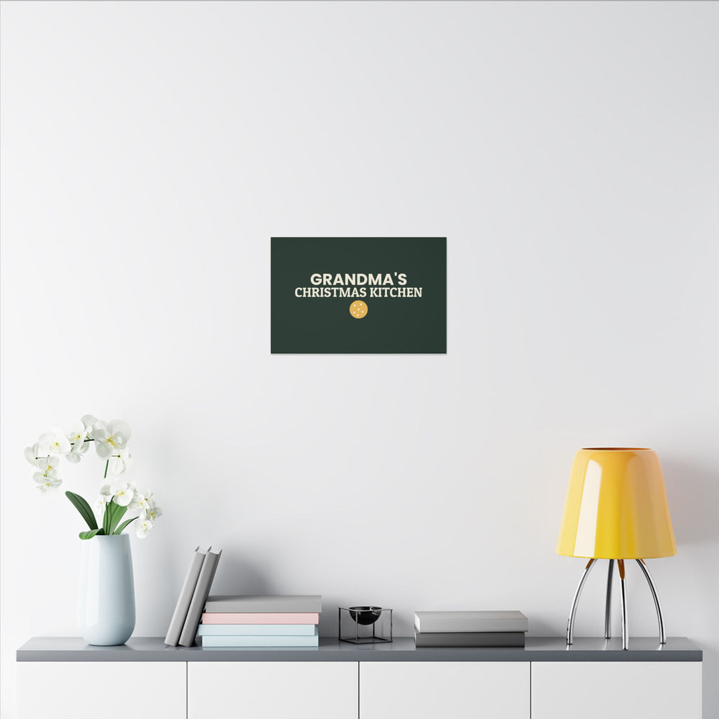 Grandma's Christmas Kitchen Canvas