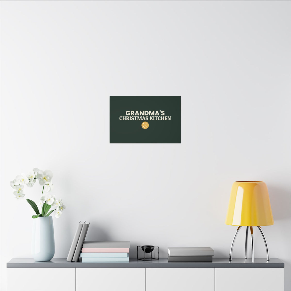 Grandma's Christmas Kitchen Canvas