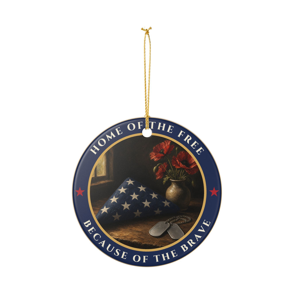 Because of the Brave Ornament – memorial keepsake gift, photo 4