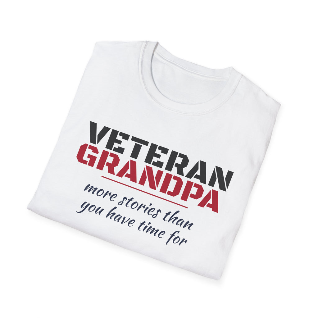Veteran Grandpa More Stories Than You Have Time For T-Shirt – Gifted Porch, view 5