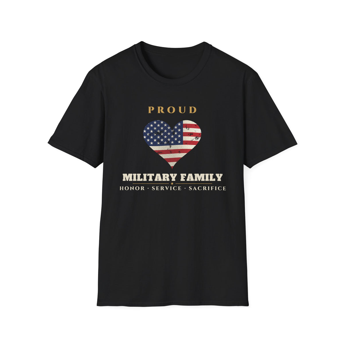 Proud Military Family t-shirt – patriotic shirt by Gifted Porch