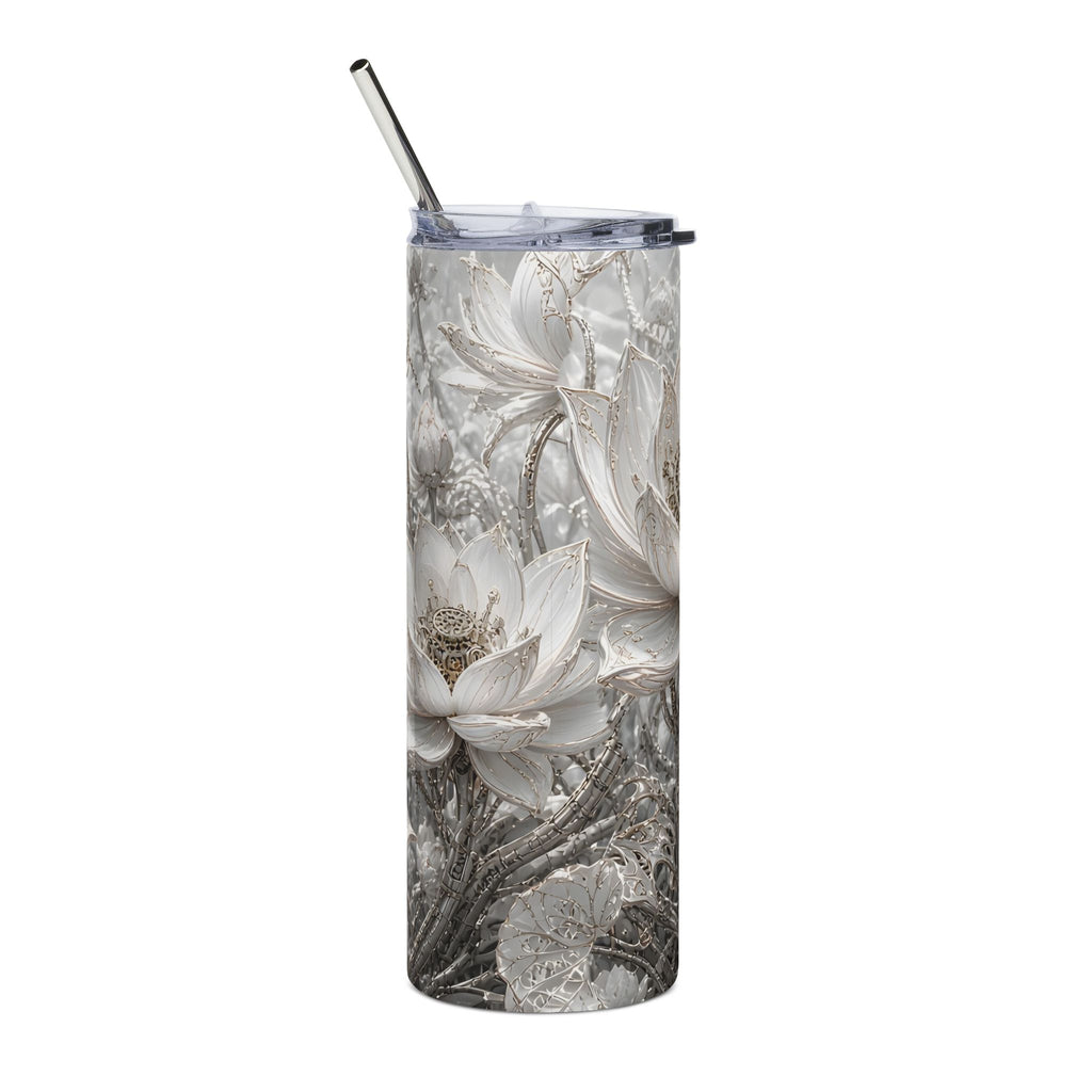 Silver Lotus 20oz Tumbler