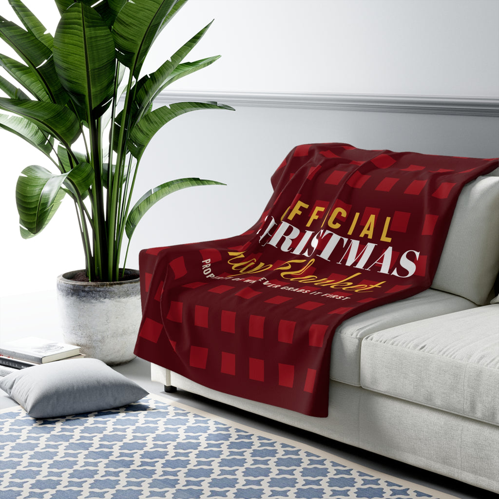 Official Christmas Nap Blanket Sherpa Fleece Throw – Gifted Porch, view 3