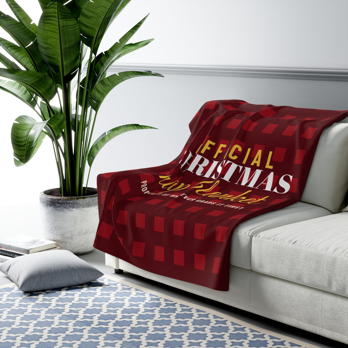 Official Christmas Nap Blanket Sherpa Fleece Throw – Gifted Porch, view 3
