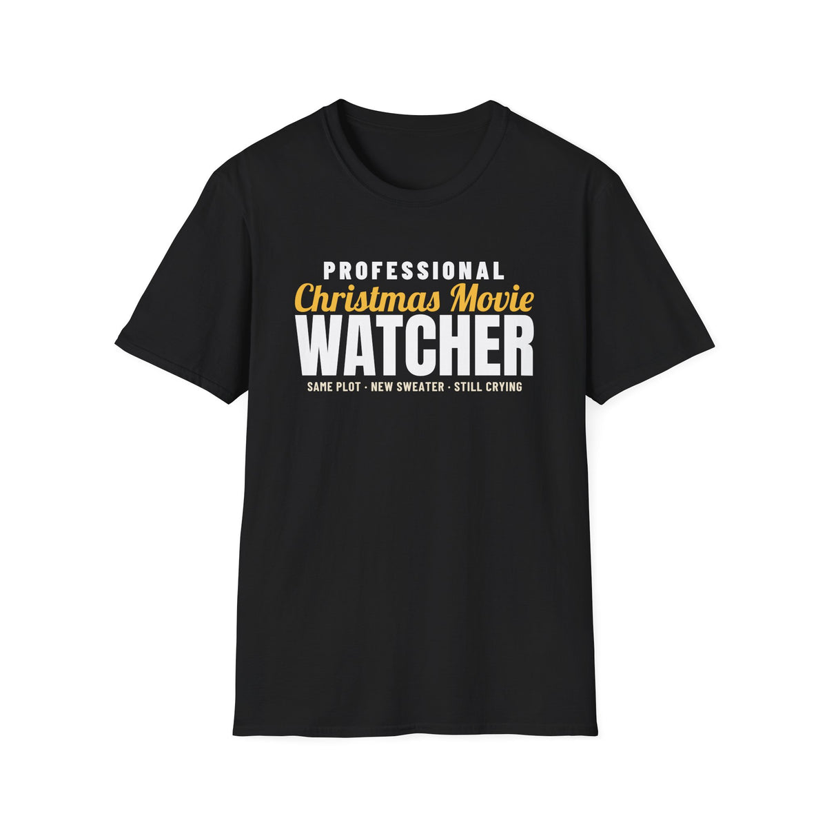 Professional Christmas Movie Watcher Holiday Movie T-Shirt – Gifted Porch, view 2