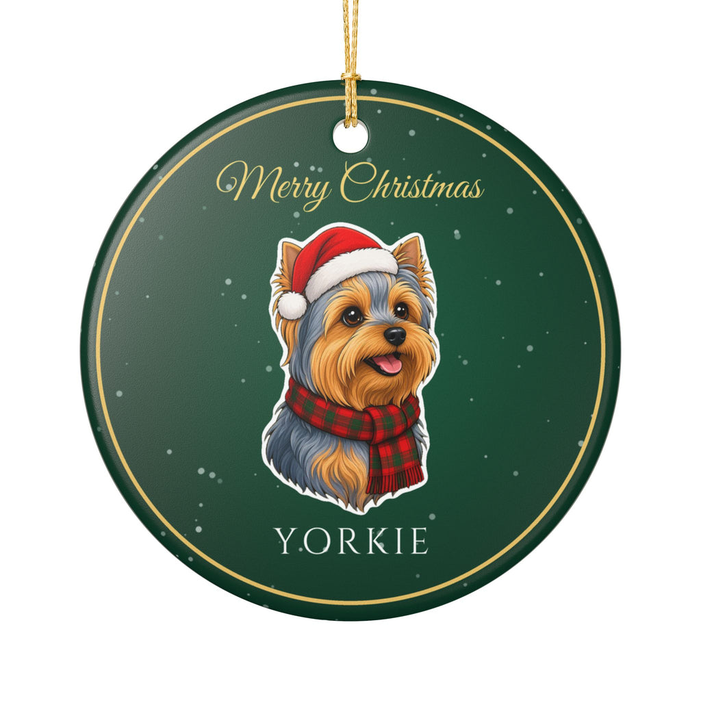 Yorkie Dog Christmas Ornament – Gifted Porch, view 2