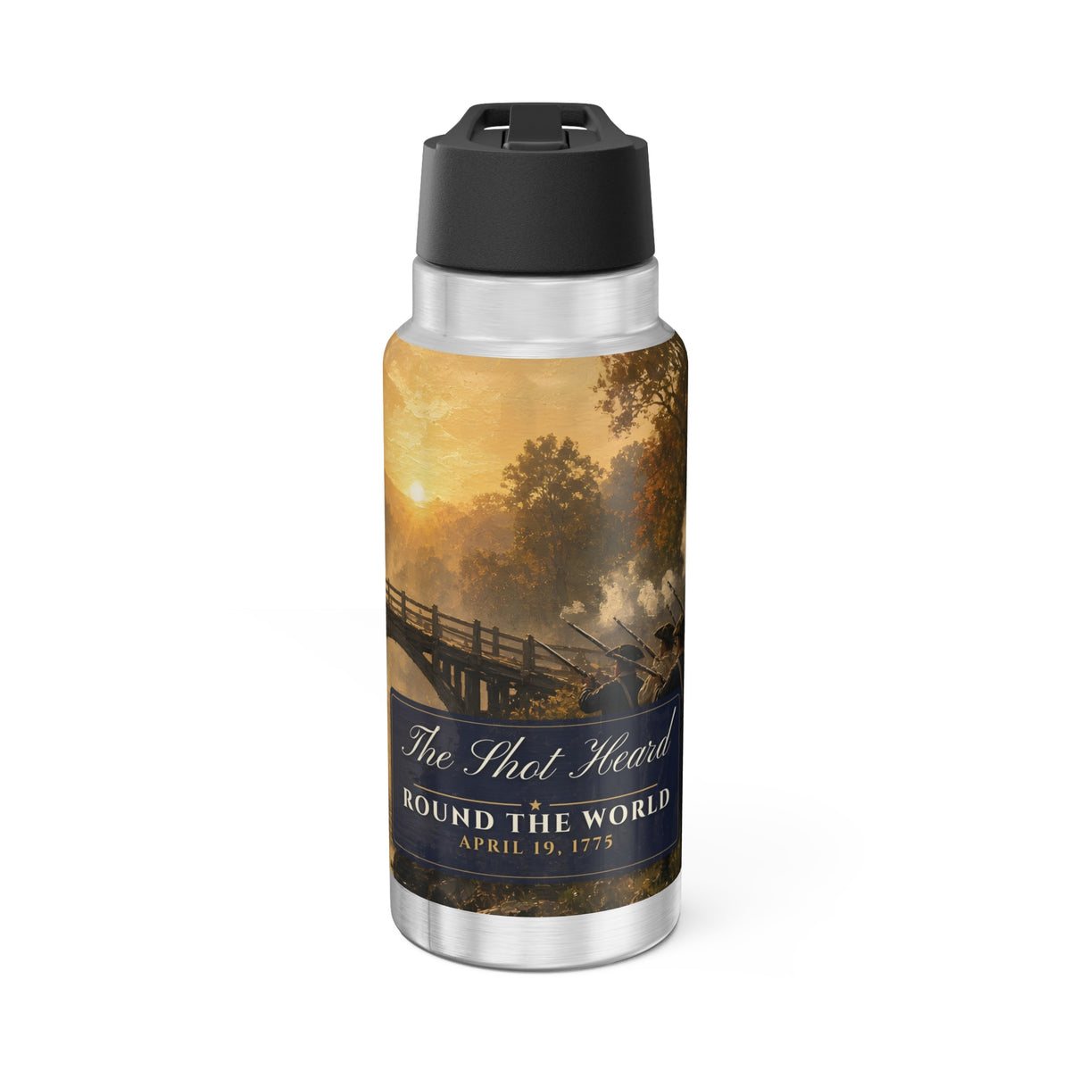 Lexington & Concord 32oz tumbler – patriotic tumbler by Gifted Porch
