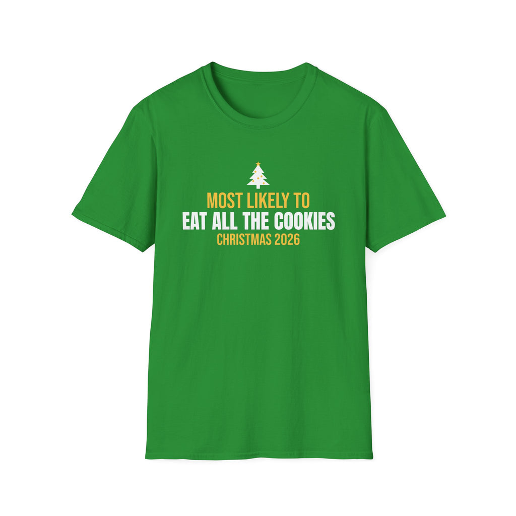 Most Likely To Eat All The Cookies Christmas 2026 Family Matching T-Shirt – Gifted Porch