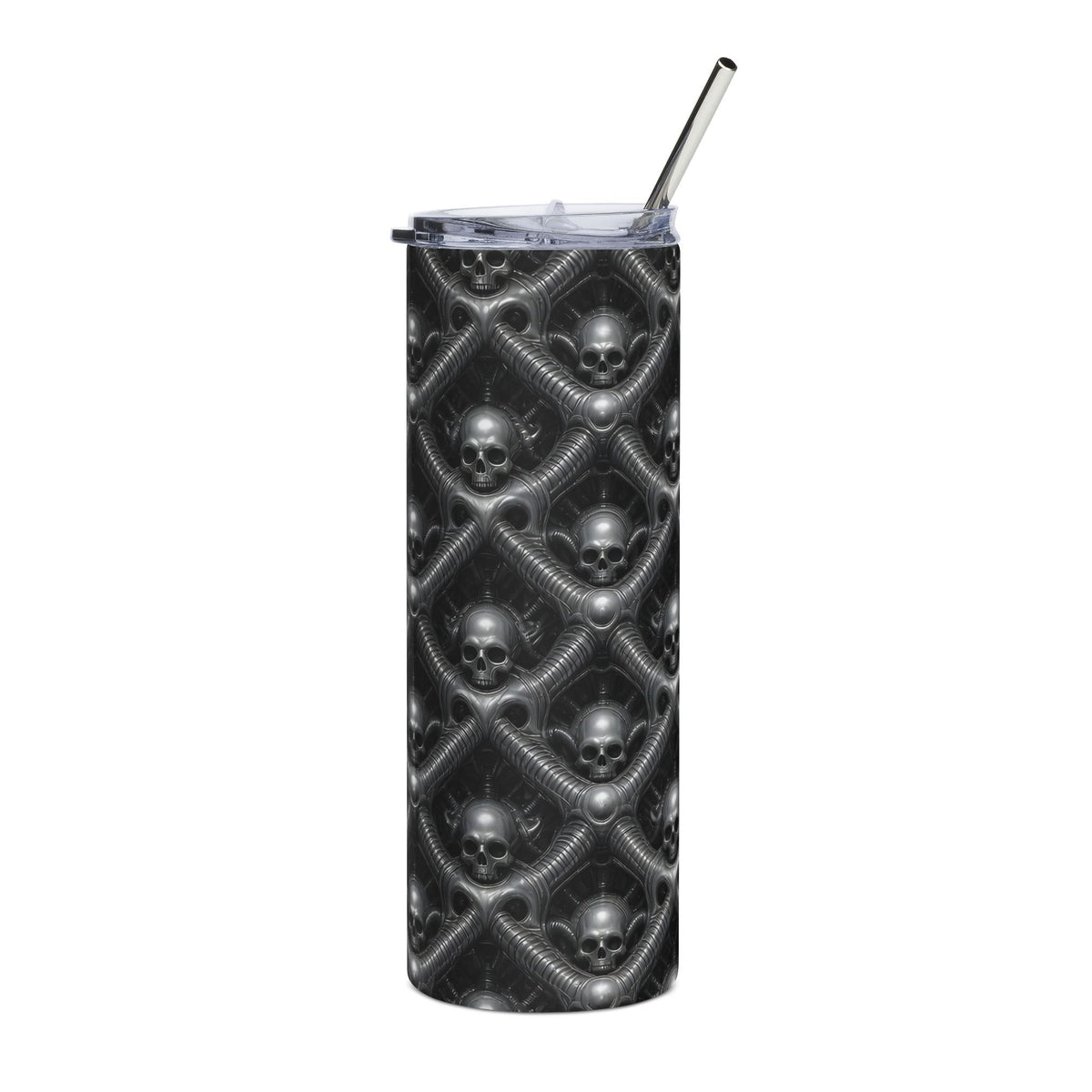 Chrome Skull Lattice 20oz Tumbler