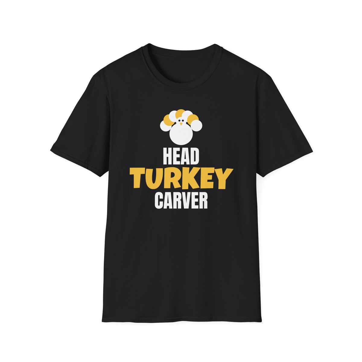 Head Turkey Carver Funny Thanksgiving T-Shirt – Gifted Porch, view 2