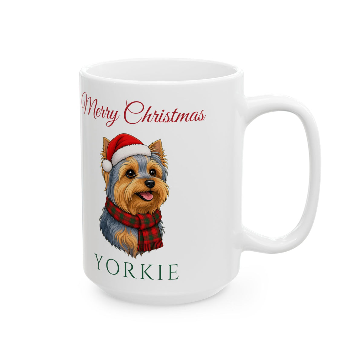 Yorkie Dog Christmas Mug – Gifted Porch, view 8