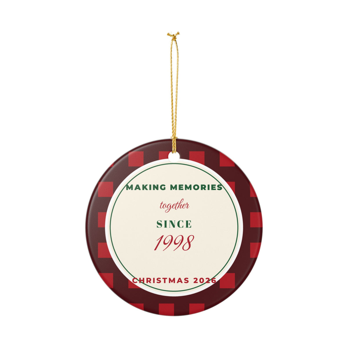 Our Christmas Tradition Since Personalized Ornament 2026 – Gifted Porch, view 4