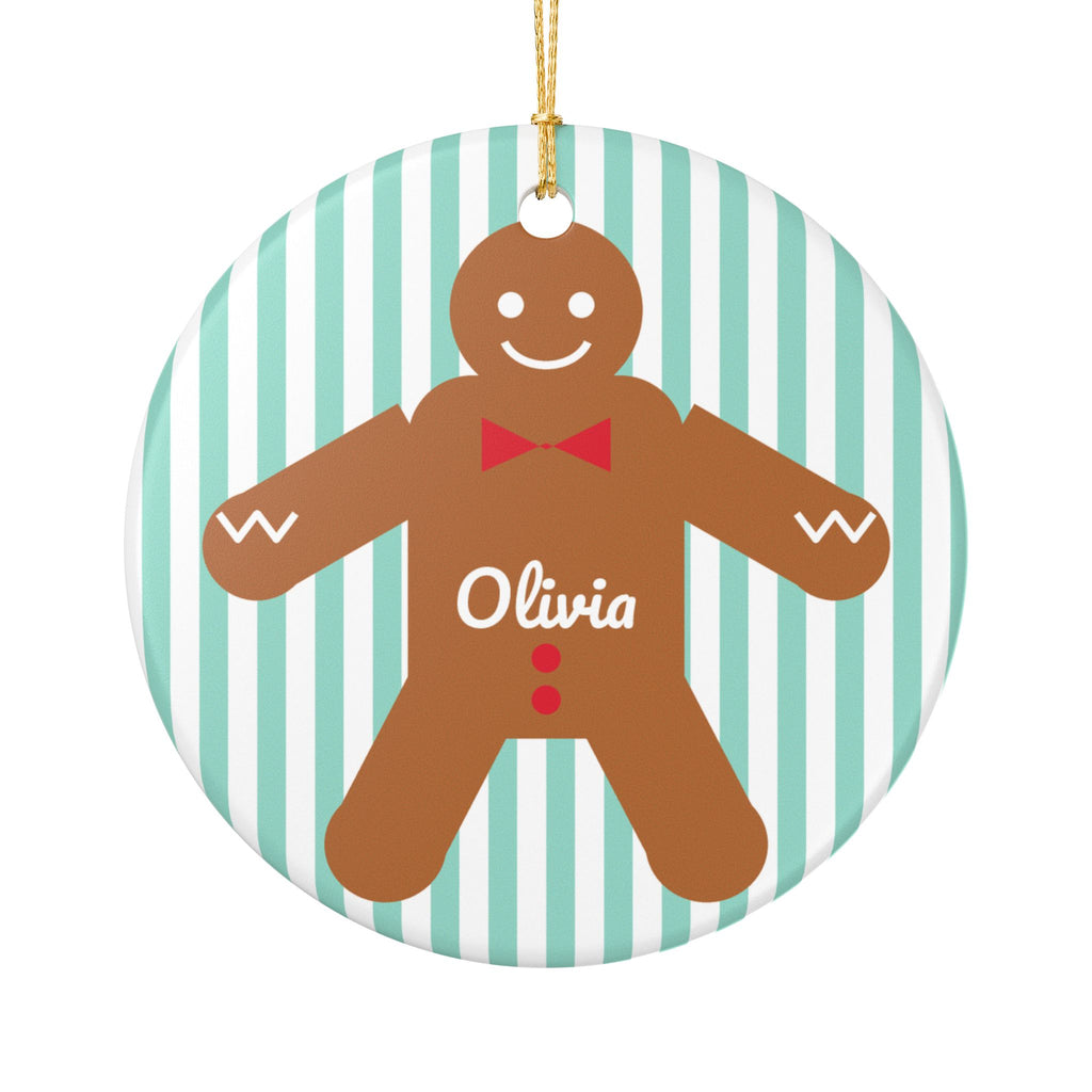 Personalized Gingerbread Man Christmas Ornament – Gifted Porch, view 2