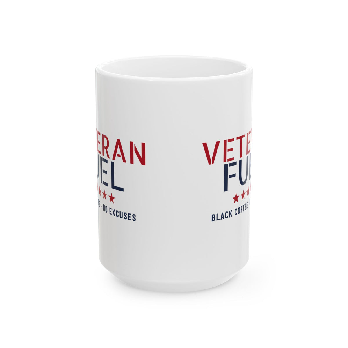 Veteran Fuel Black Coffee No Excuses Mug Veteran Gift – Gifted Porch, view 3