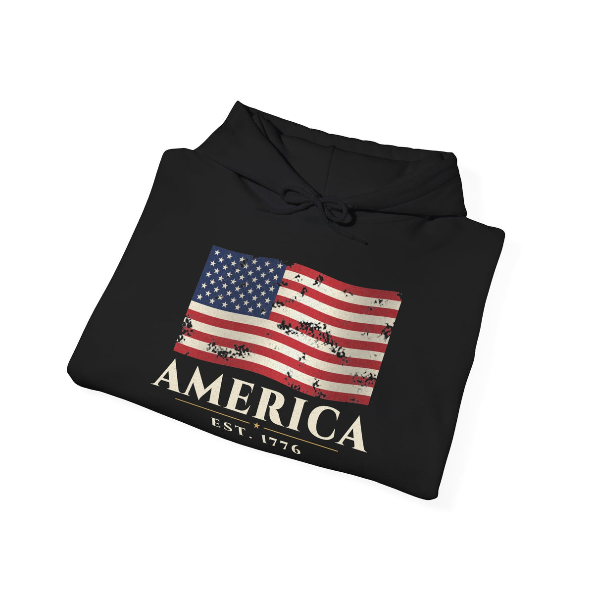 Vintage American Flag Hoodie – patriotic gift, photo 6