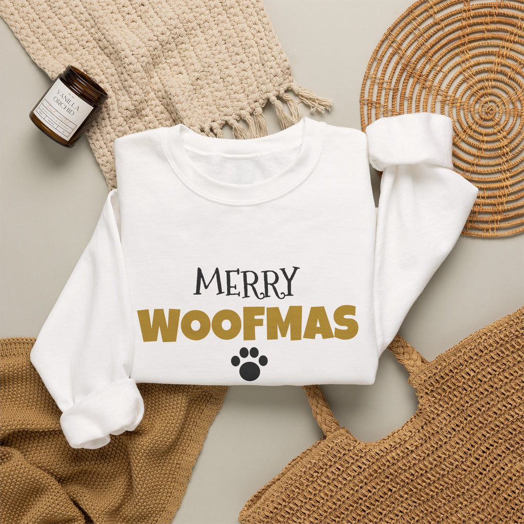 Merry Woofmas Dog Christmas Sweatshirt