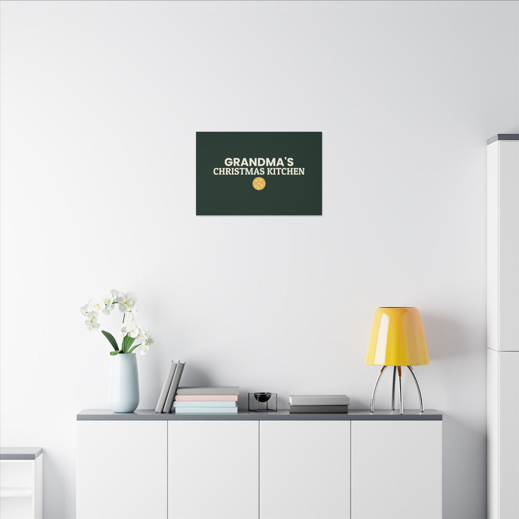 Grandma's Christmas Kitchen Canvas