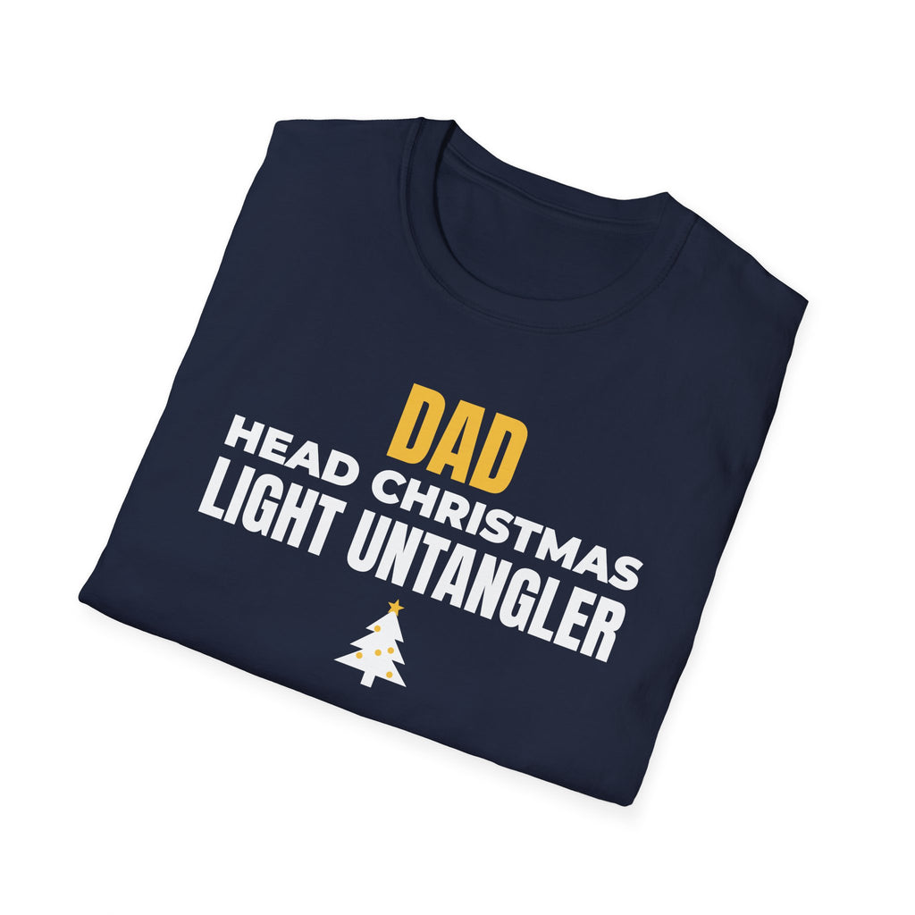 Dad Head Christmas Light Untangler Funny Christmas T-Shirt Gift For Dad Tee – Gifted Porch