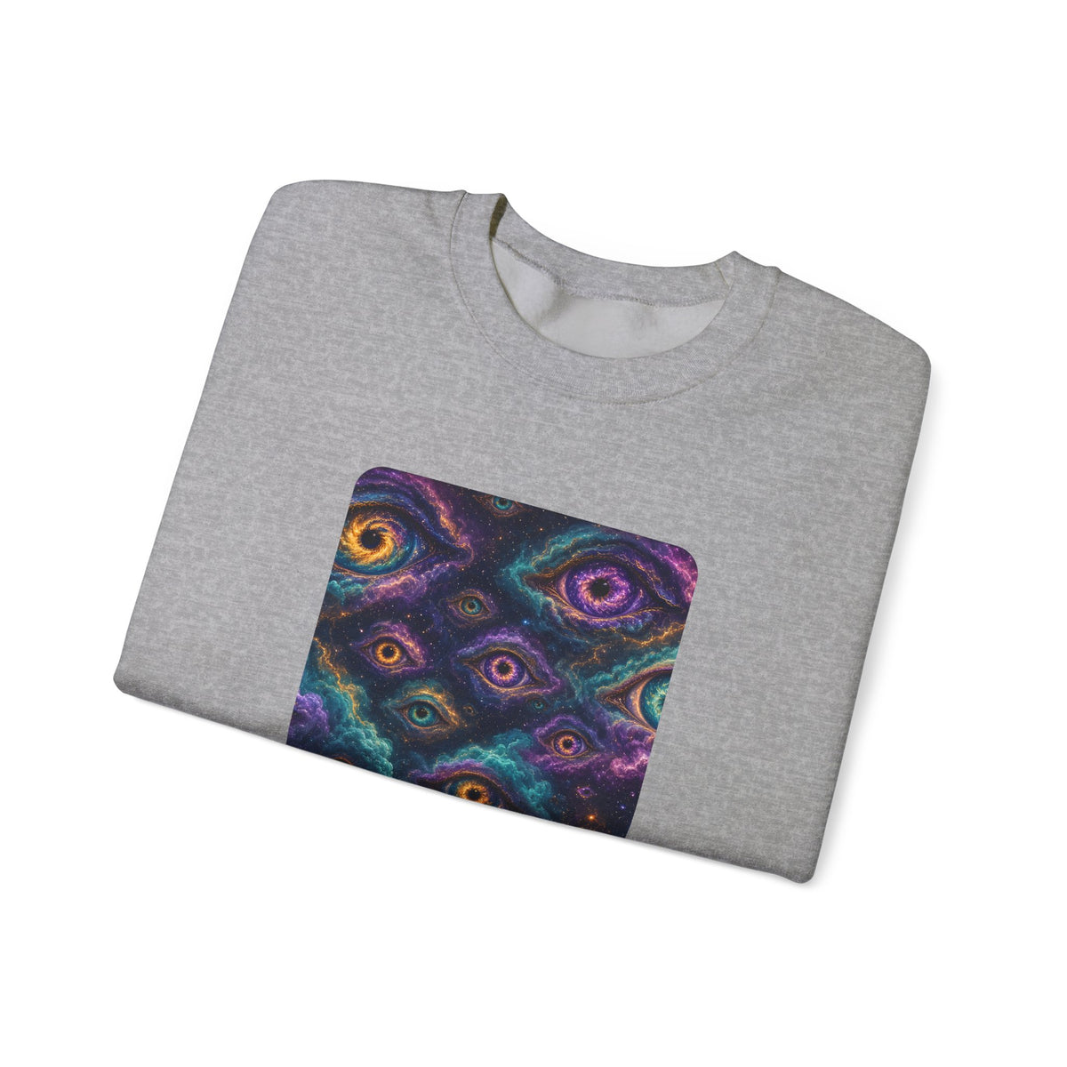 Cosmic Eyes Abstract Art Sweatshirt – unique art gift, photo 12