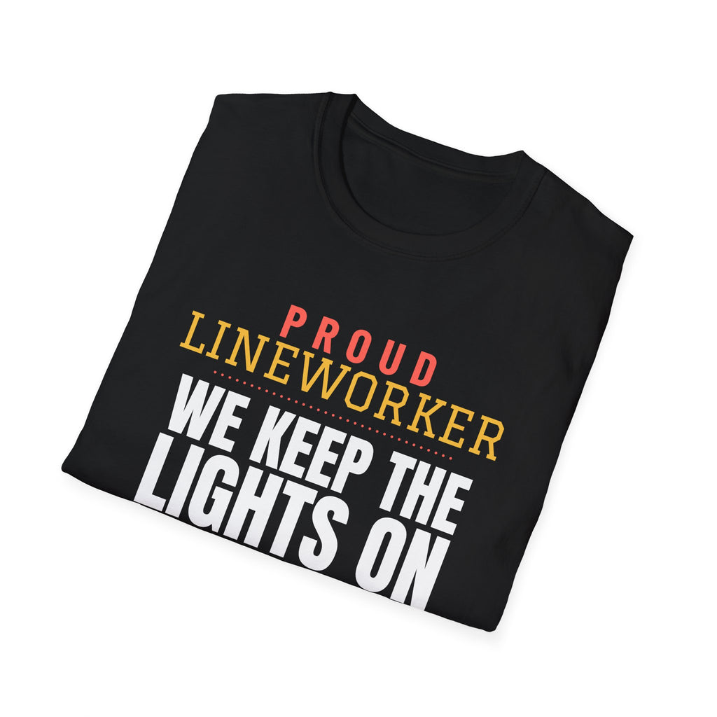Lineworker We Keep The Lights On Funny Lineworker T-Shirt – Gifted Porch, view 8