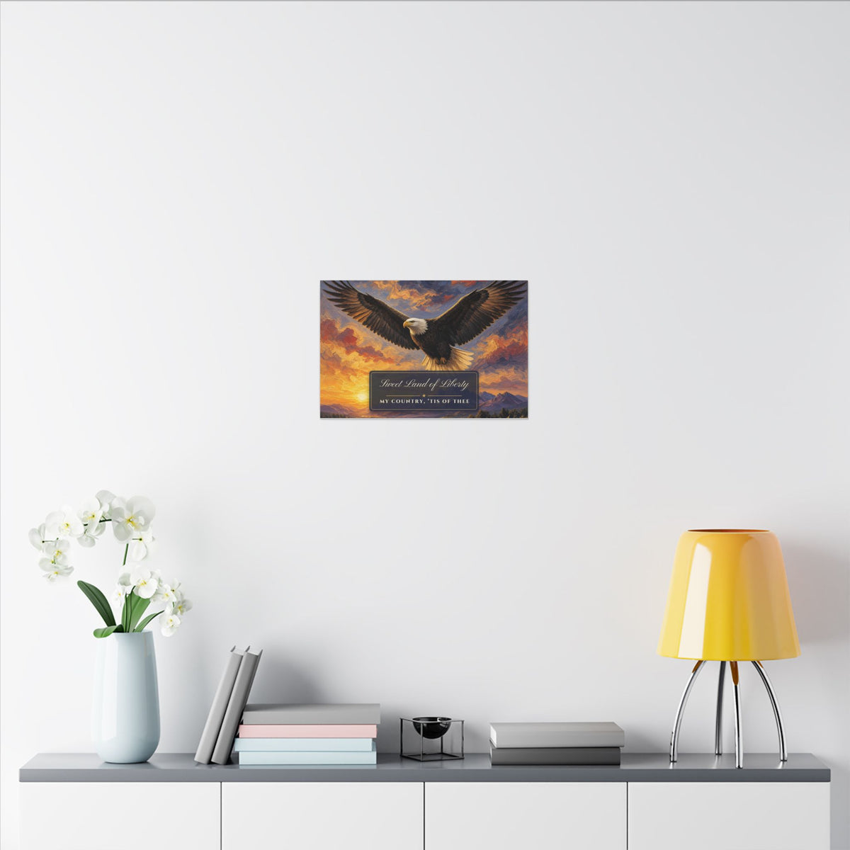 Sweet Land of Liberty Eagle Canvas – patriotic gift, photo 6