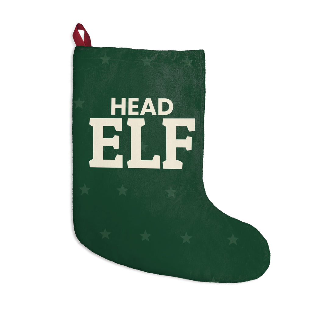 Head Elf Christmas Stocking