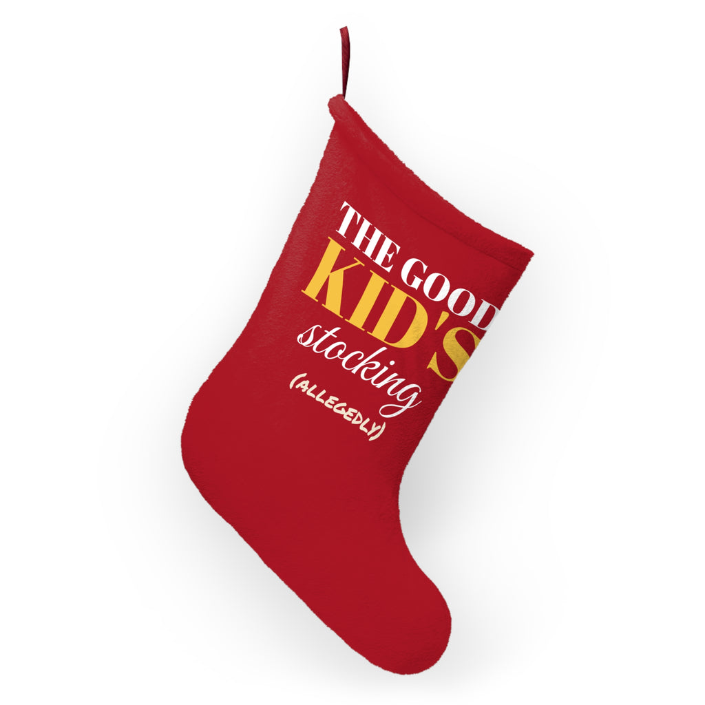 The Good Kid's Stocking Funny Christmas Stocking – Gifted Porch, view 4