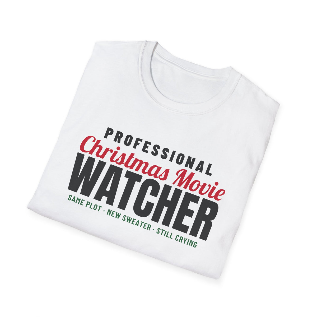 Professional Christmas Movie Watcher Holiday Movie T-Shirt – Gifted Porch, view 7