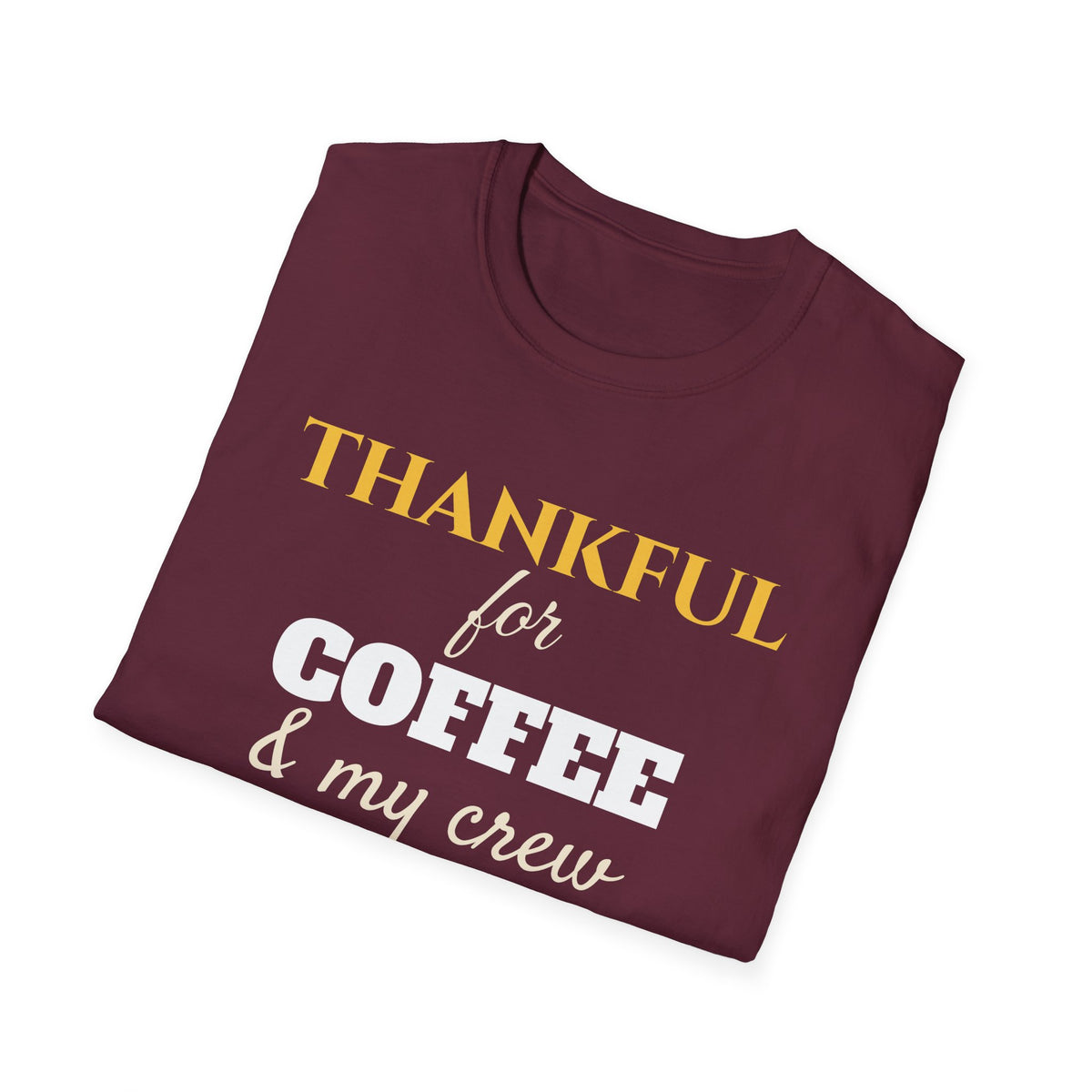 Thankful For Coffee And My Crew Fall T-Shirt – Gifted Porch, view 21